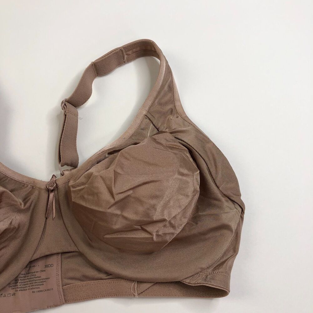 Olga 35079 Comfort by Design Tailored Bra 38DD Underwire Brown - Picture 2 of 6